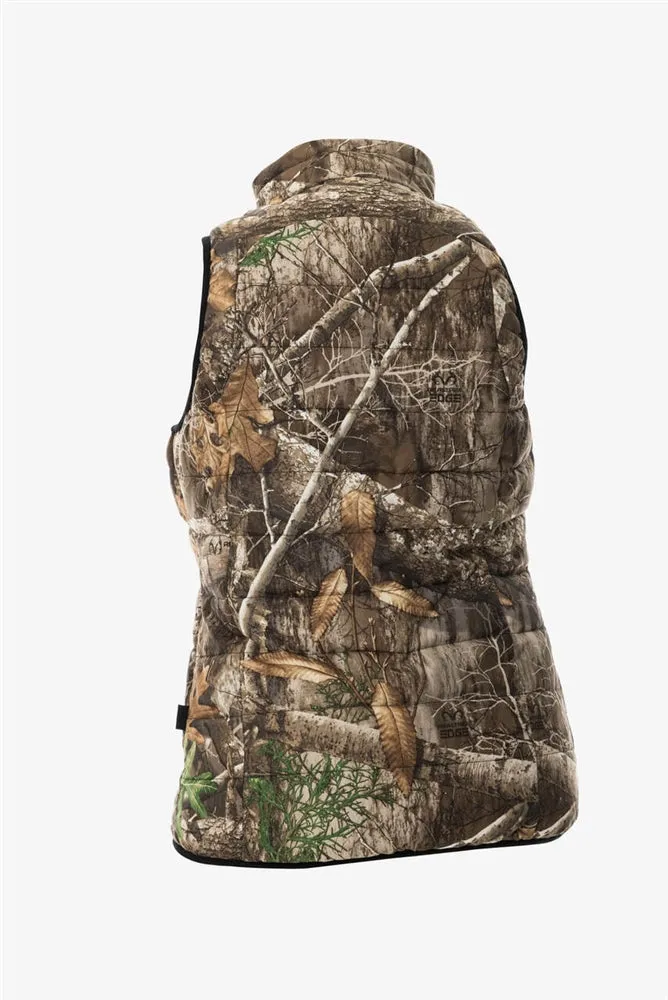 DSG Plus Size Reversible Puffer Vest | Black/Realtree Edge