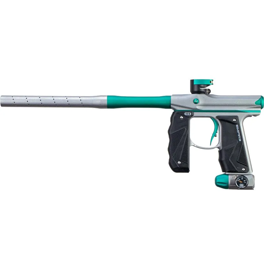 Empire Mini GS Paintball Gun w/ 2 Piece Barrel - Dust Grey / Teal