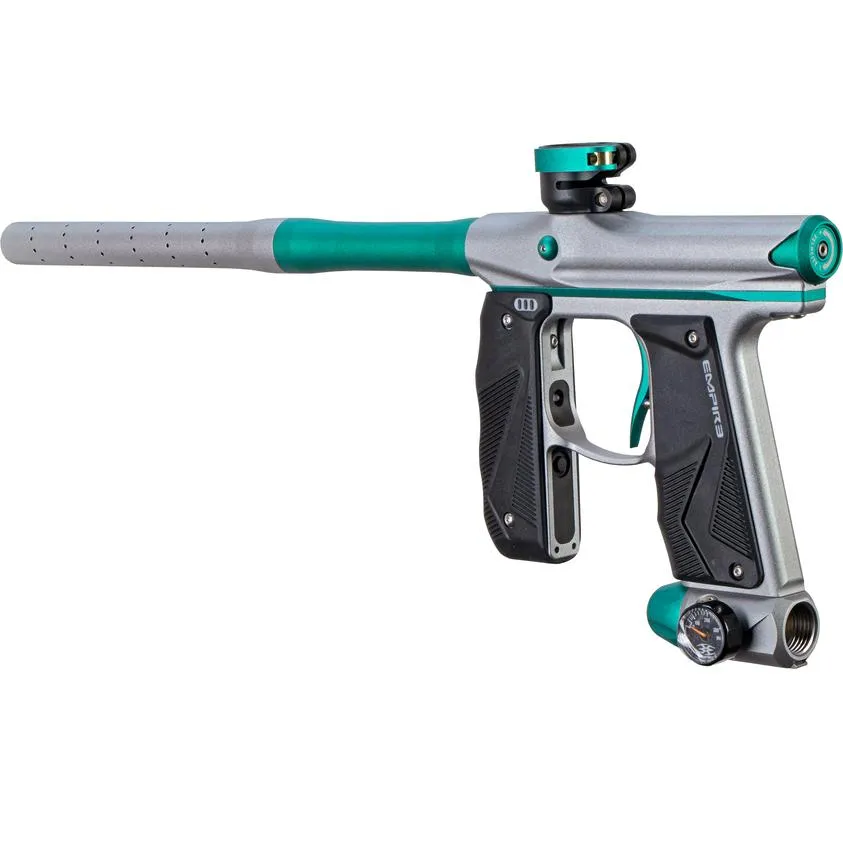 Empire Mini GS Paintball Gun w/ 2 Piece Barrel - Dust Grey / Teal