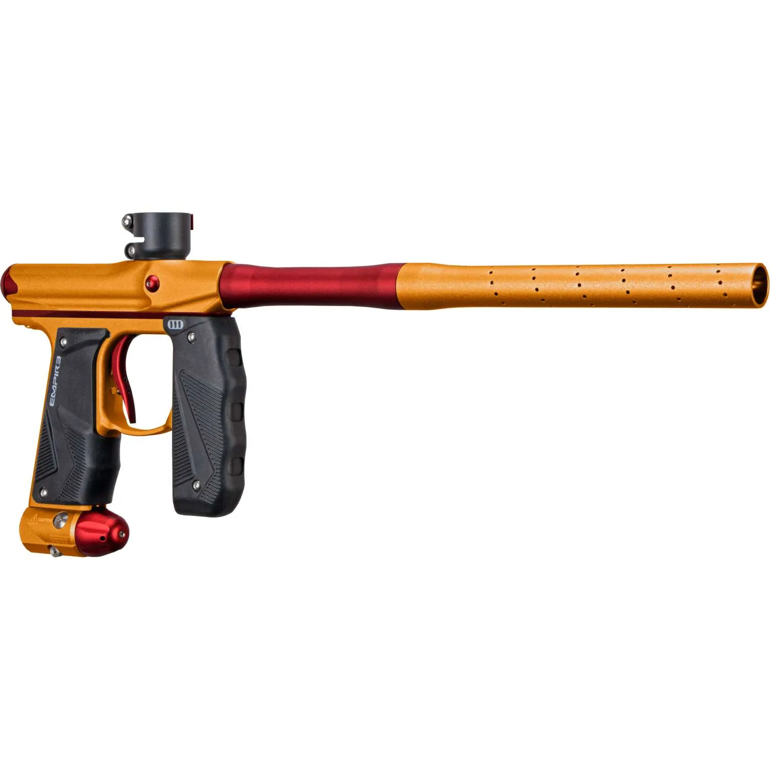 Empire Mini GS Paintball Gun w/ 2 Piece Barrel - Dust Orange / Dust Red