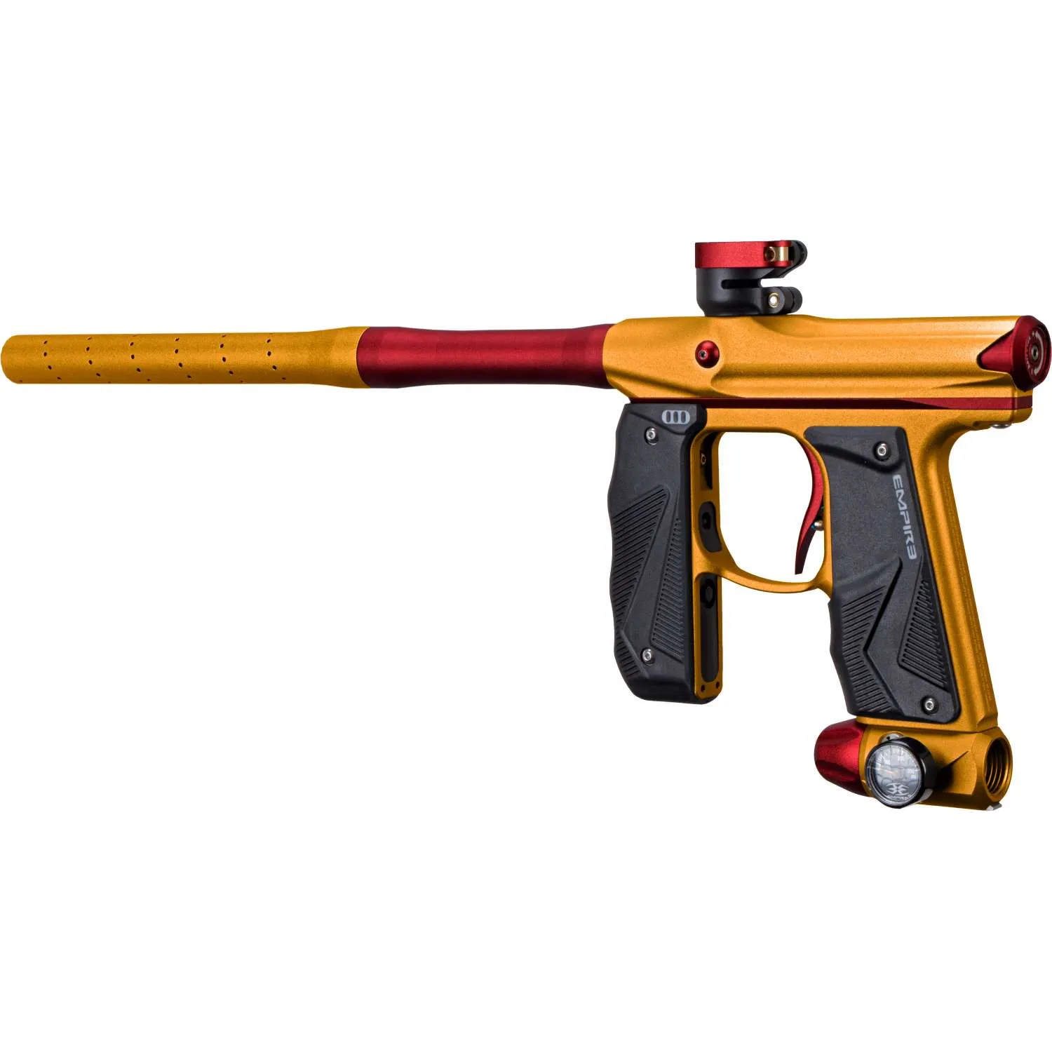 Empire Mini GS Paintball Gun w/ 2 Piece Barrel - Dust Orange / Dust Red