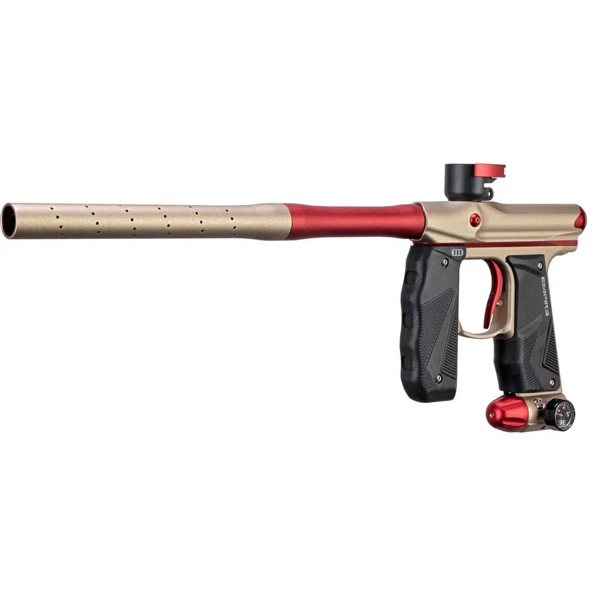 Empire Mini GS Paintball Gun w/ 2 Piece Barrel - Dust Tan / Red