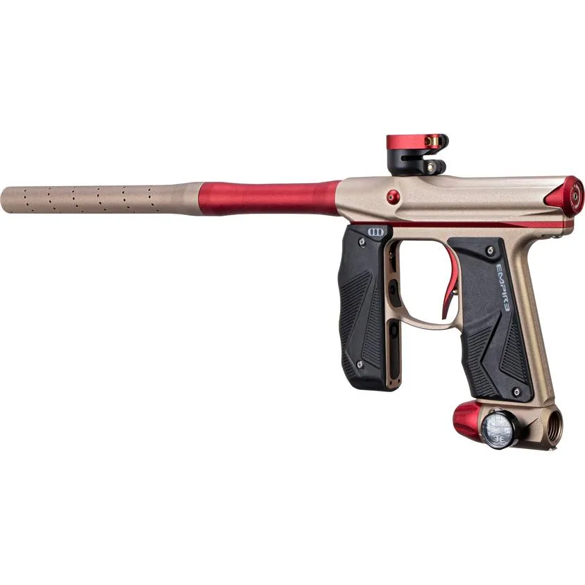 Empire Mini GS Paintball Gun w/ 2 Piece Barrel - Dust Tan / Red