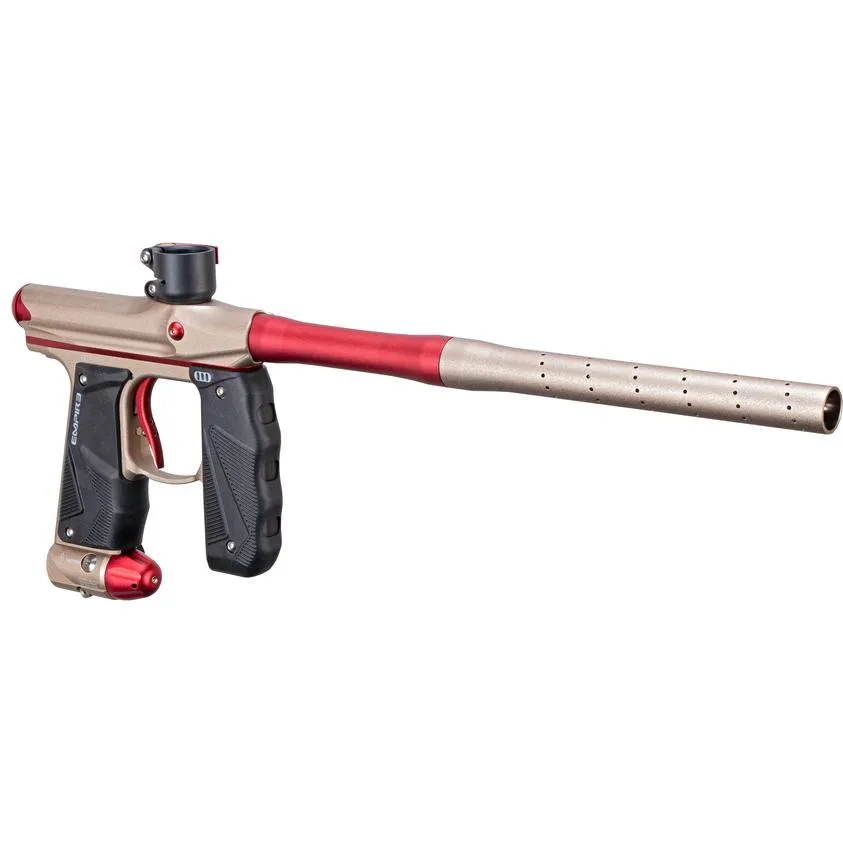 Empire Mini GS Paintball Gun w/ 2 Piece Barrel - Dust Tan / Red