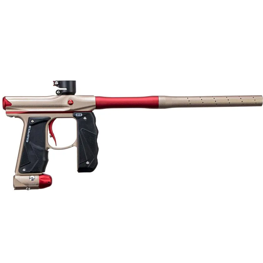 Empire Mini GS Paintball Gun w/ 2 Piece Barrel - Dust Tan / Red