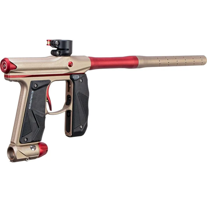 Empire Mini GS Paintball Gun w/ 2 Piece Barrel - Dust Tan / Red