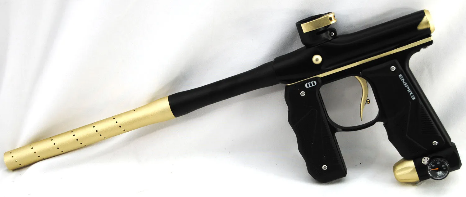 Empire Mini GS Paintball Gun w/ 2 Piece Barrel - Midas Black/Gold