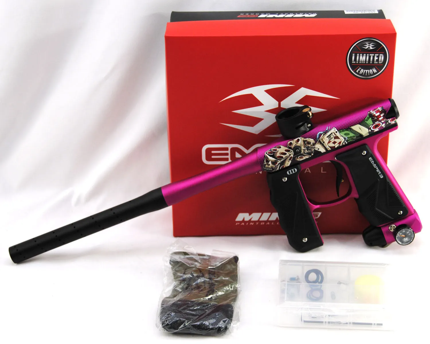 Empire Mini GS Paintball Gun w/ 2 Piece Barrel - Midnight Gambler Edition