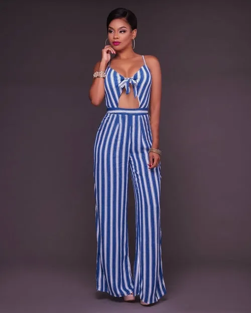 Fashion Striped Fresh Jumpsuit