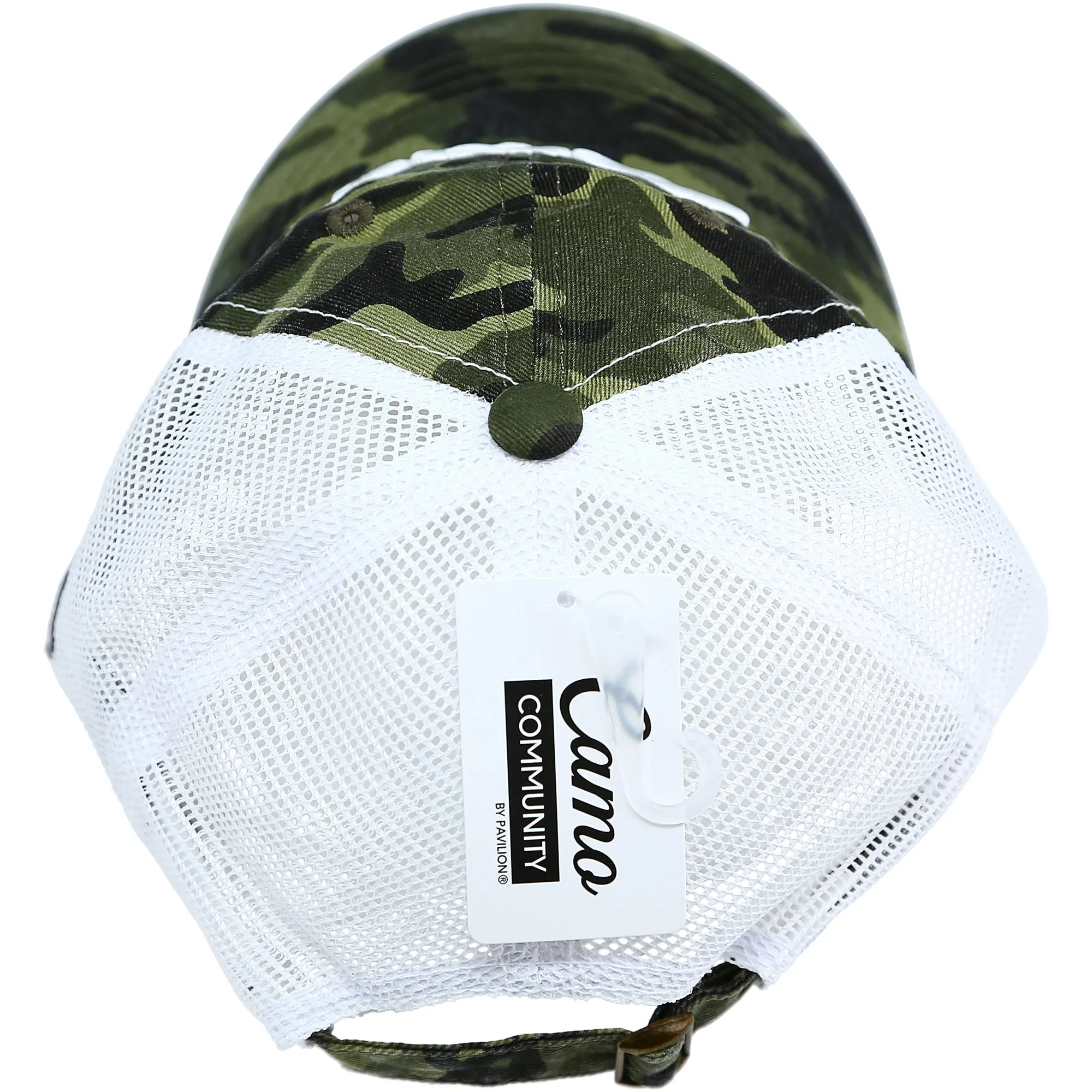 Grandpa Green Camo Adjustable Mesh Hat