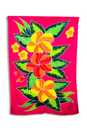 Hand Painted Sarong, Pink Kana