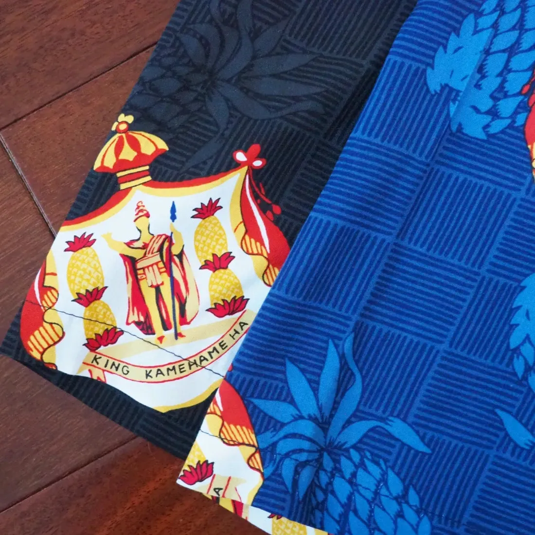 Hawaii Crest Blue Hawaiian Rayon Shirt