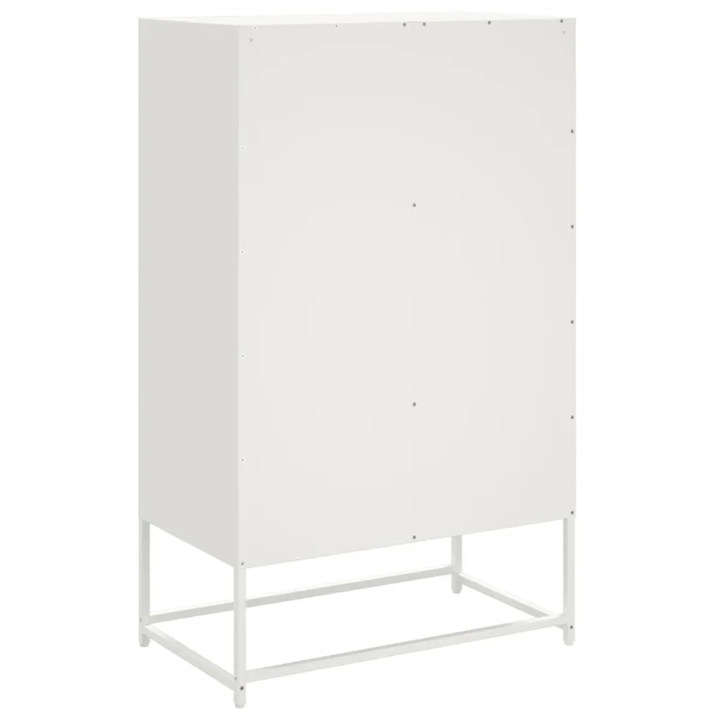 Highboard White 68.5x39x111.5 cm Cold-rolled Steel