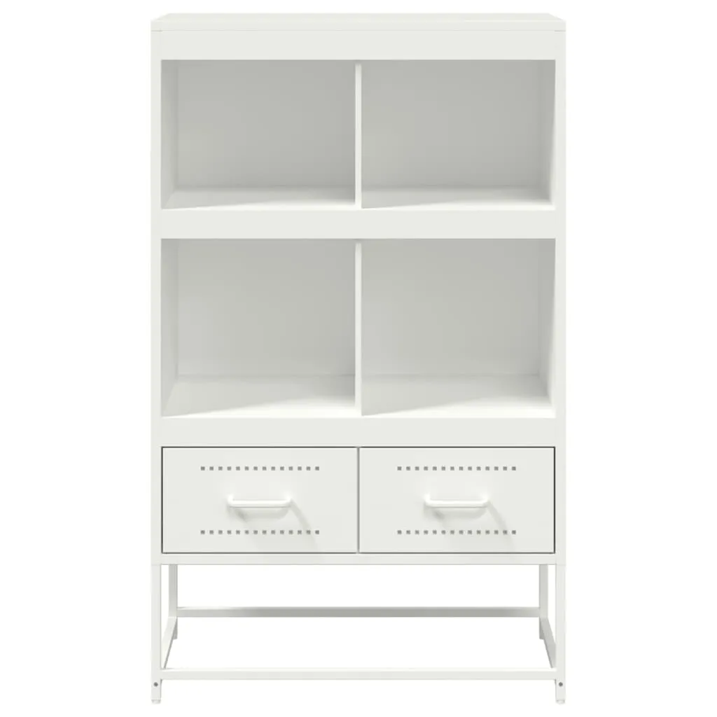 Highboard White 68.5x39x111.5 cm Cold-rolled Steel