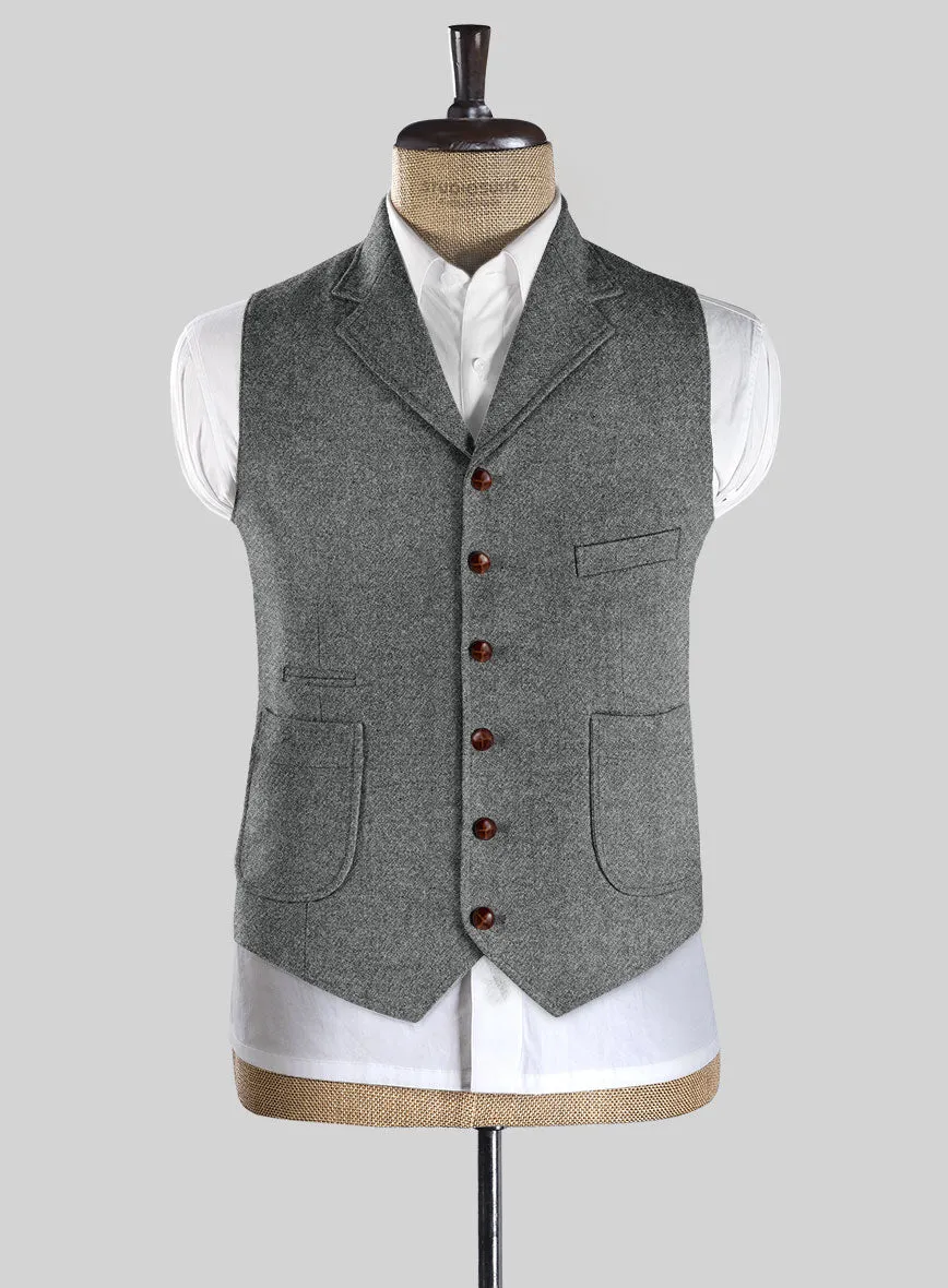 Highlander Light Gray Tweed Hunting Vest