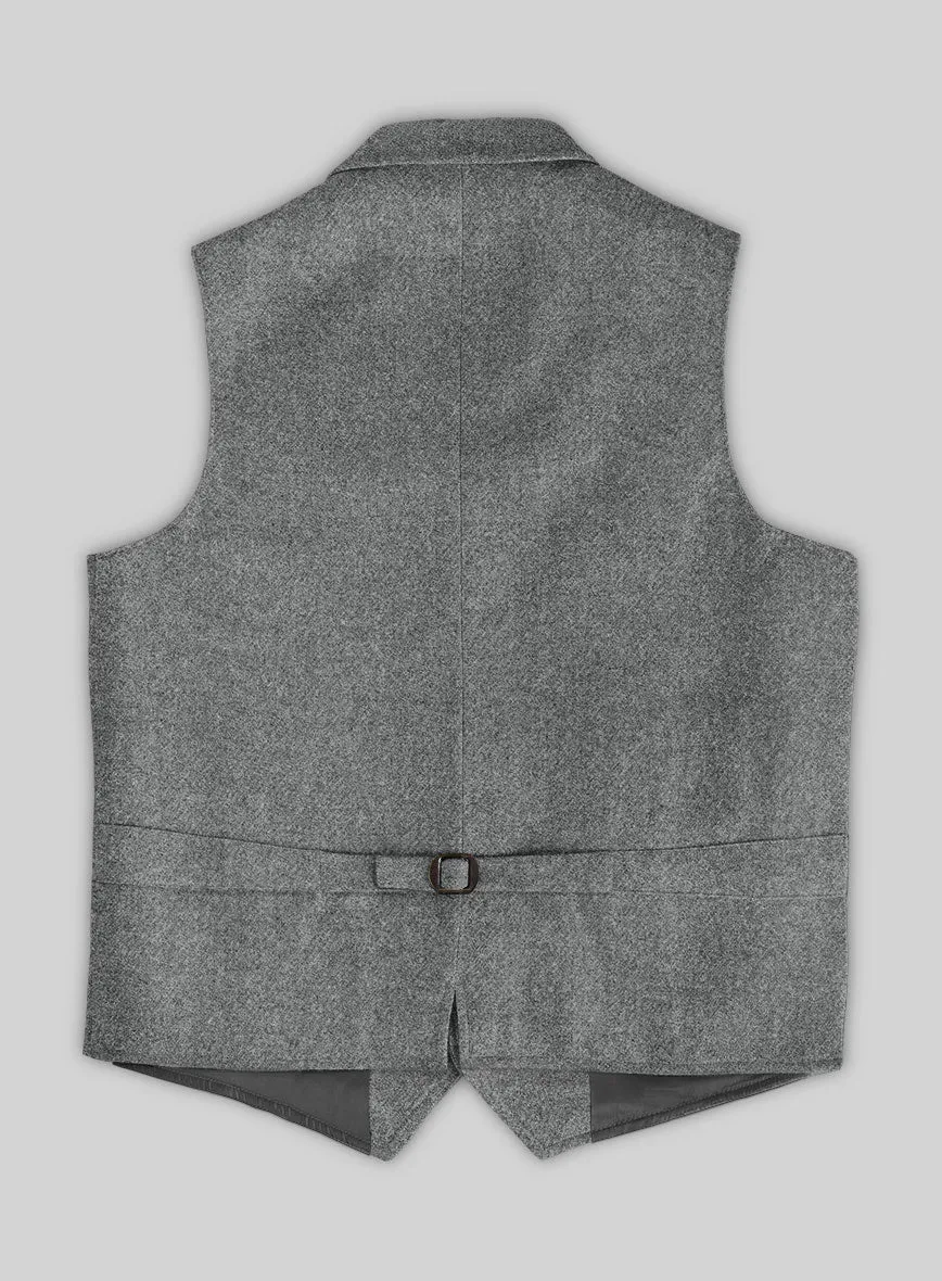 Highlander Light Gray Tweed Hunting Vest