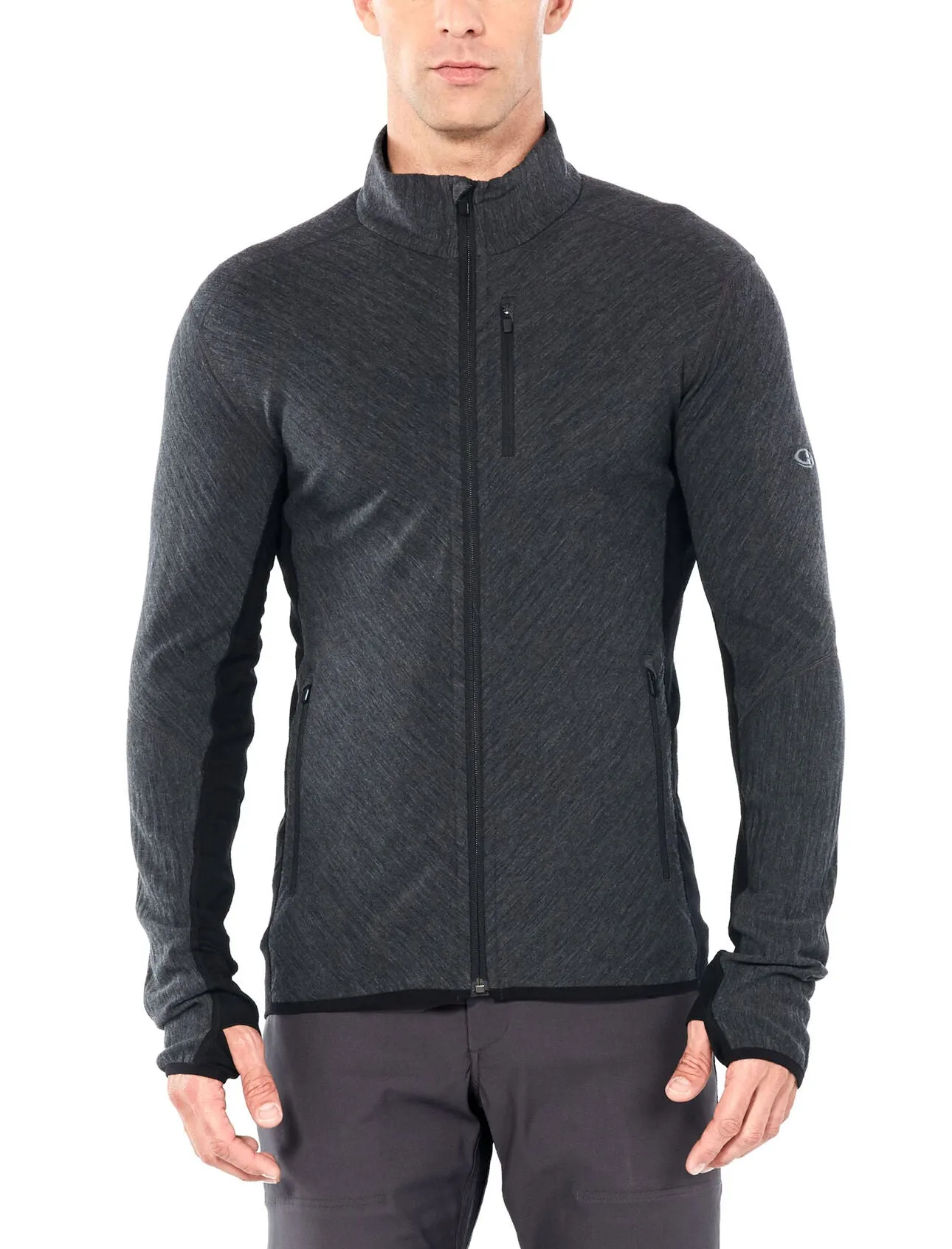 Icebreaker Mens Descender Long Sleeve Zip