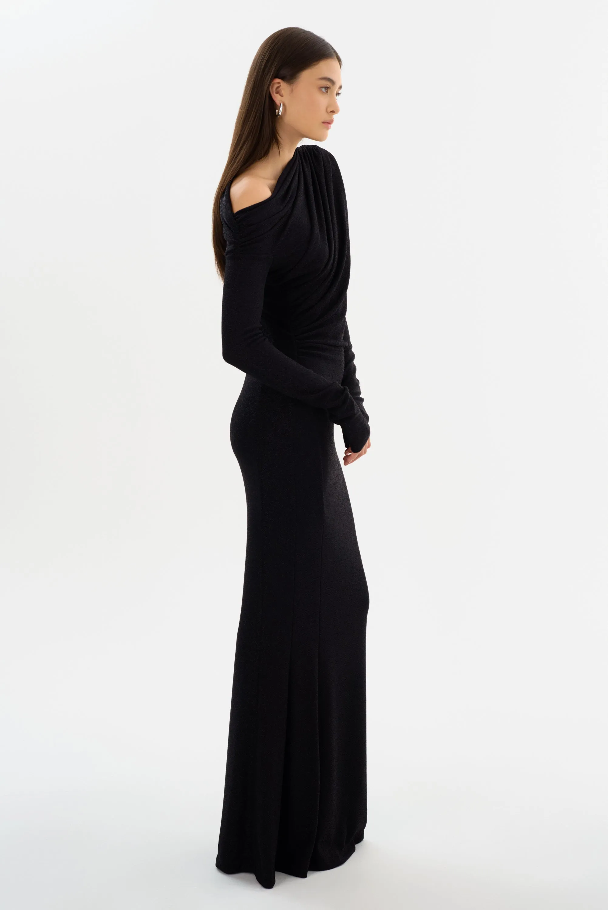 INIALA | Lurex Knit Maxi Dress