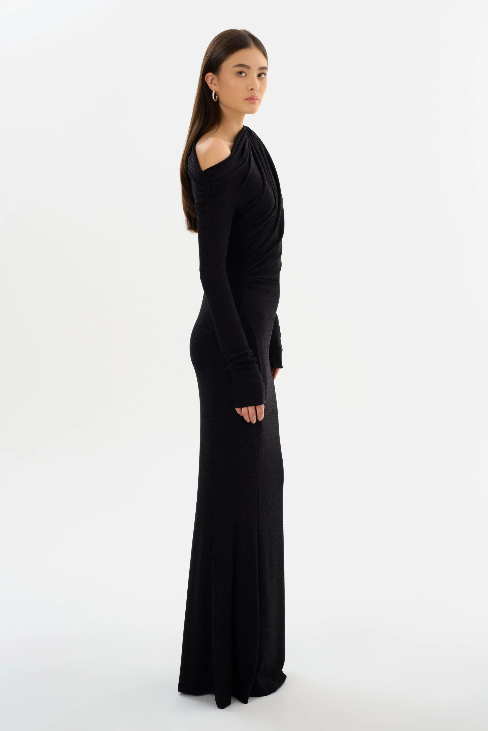 INIALA | Lurex Knit Maxi Dress