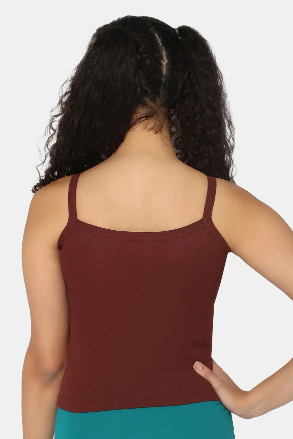 Intimacy Full Coverage 100% Cotton Slip Camisole – IN01 | Non-Padded & Seamless Comfort for Everyday Wear