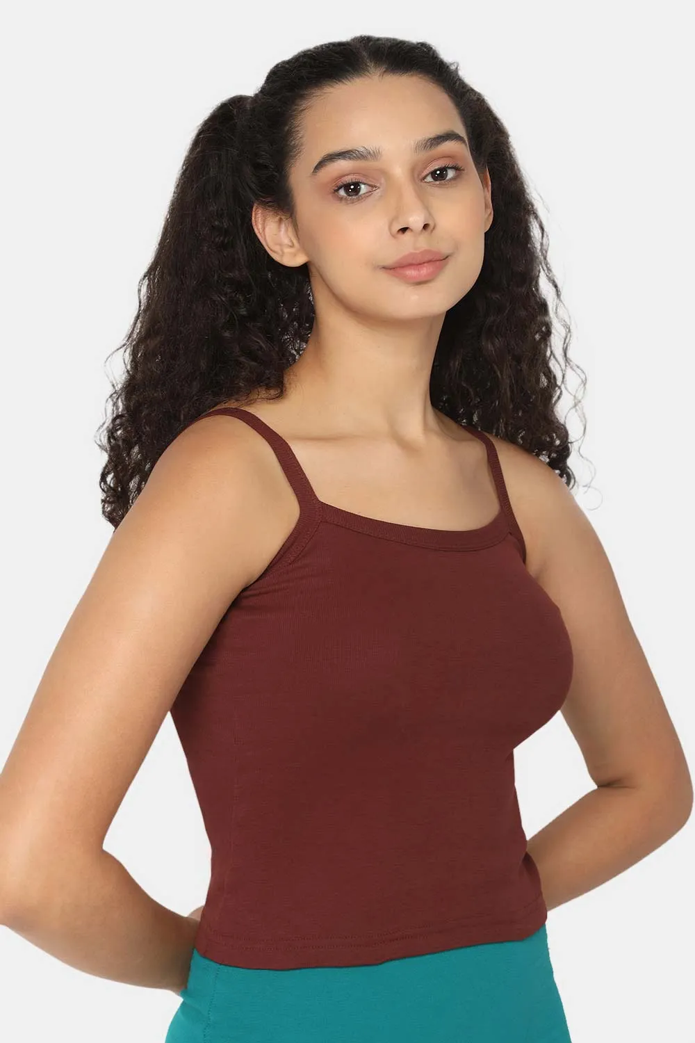 Intimacy Full Coverage 100% Cotton Slip Camisole – IN01 | Non-Padded & Seamless Comfort for Everyday Wear