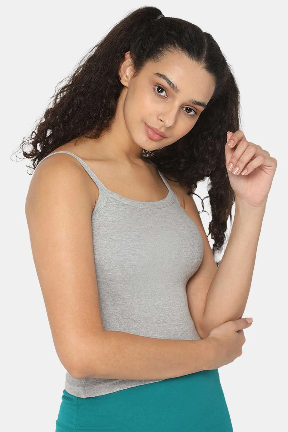 Intimacy Full Coverage 100% Cotton Slip Camisole – IN01 | Non-Padded & Seamless Comfort for Everyday Wear