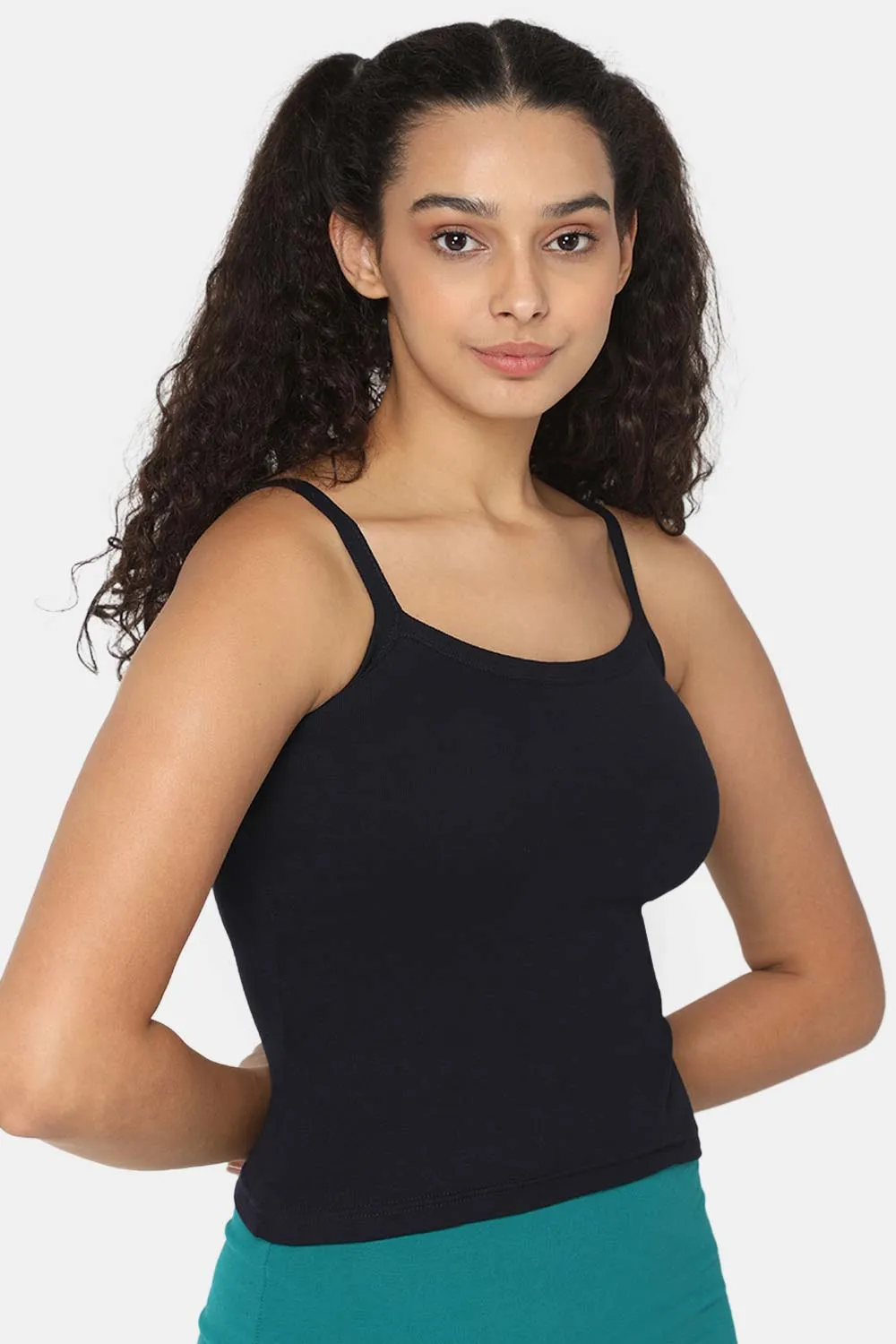 Intimacy Full Coverage 100% Cotton Slip Camisole – IN01 | Non-Padded & Seamless Comfort for Everyday Wear