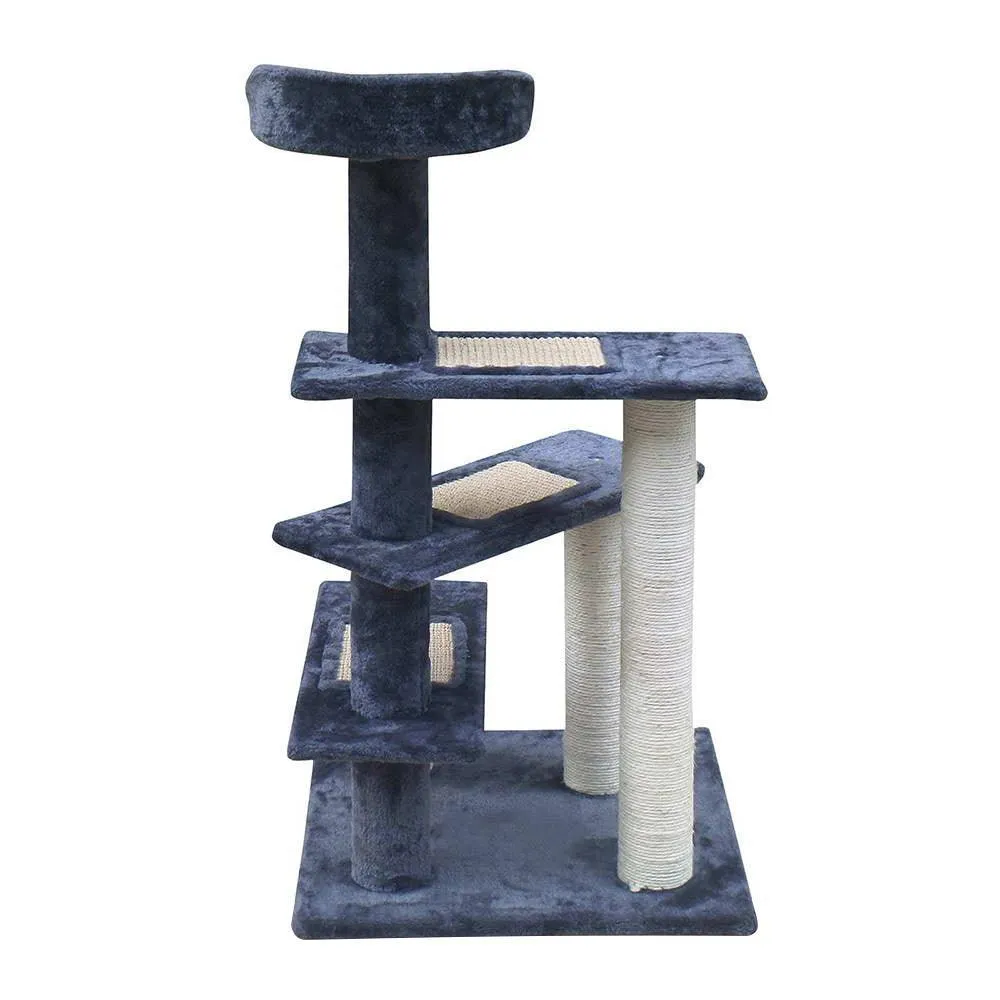 i.Pet Cat Tree 100cm Trees Scratching Post Scratcher Tower Condo House Furniture Wood Steps