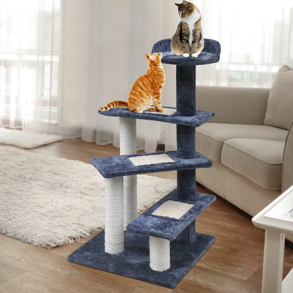 i.Pet Cat Tree 100cm Trees Scratching Post Scratcher Tower Condo House Furniture Wood Steps