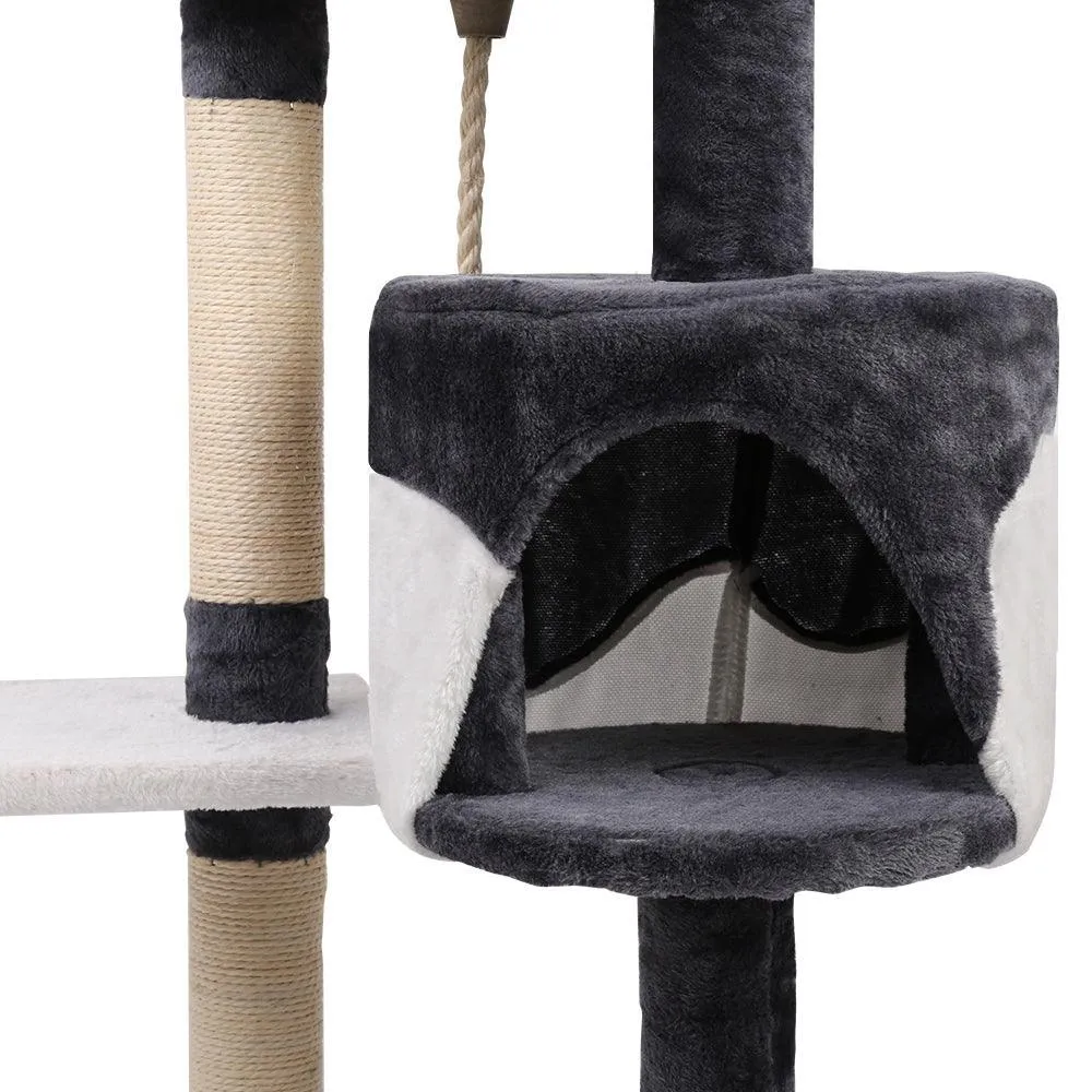 i.Pet Cat Tree 112cm Trees Scratching Post Scratcher Tower Condo House Furniture Wood