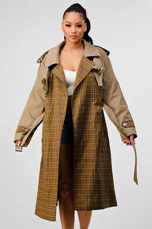 It's a Plaid Look- Trench Coat