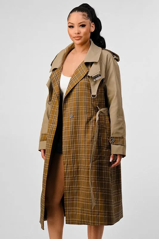 It's a Plaid Look- Trench Coat