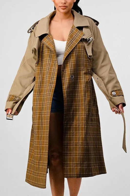 It's a Plaid Look- Trench Coat