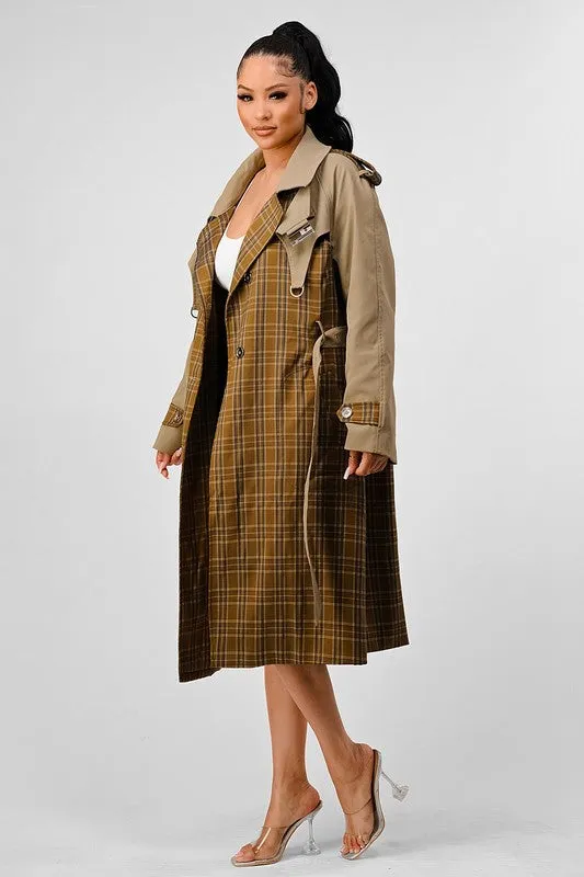 It's a Plaid Look- Trench Coat