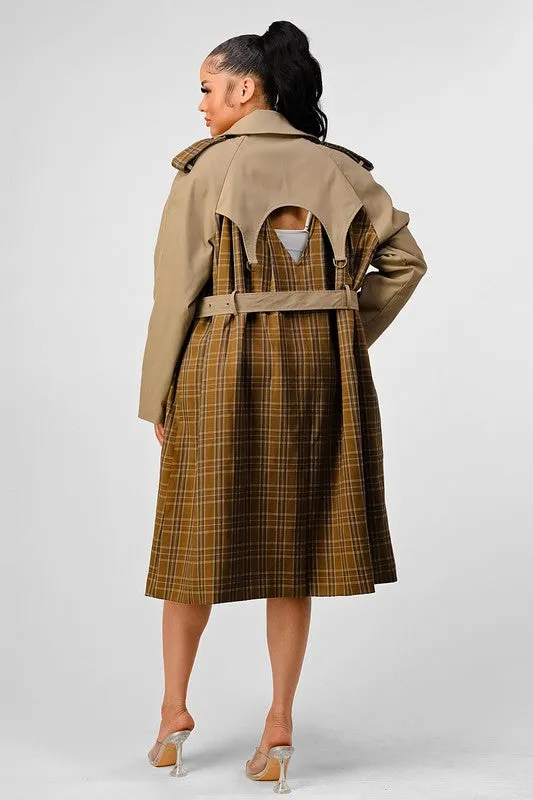 It's a Plaid Look- Trench Coat