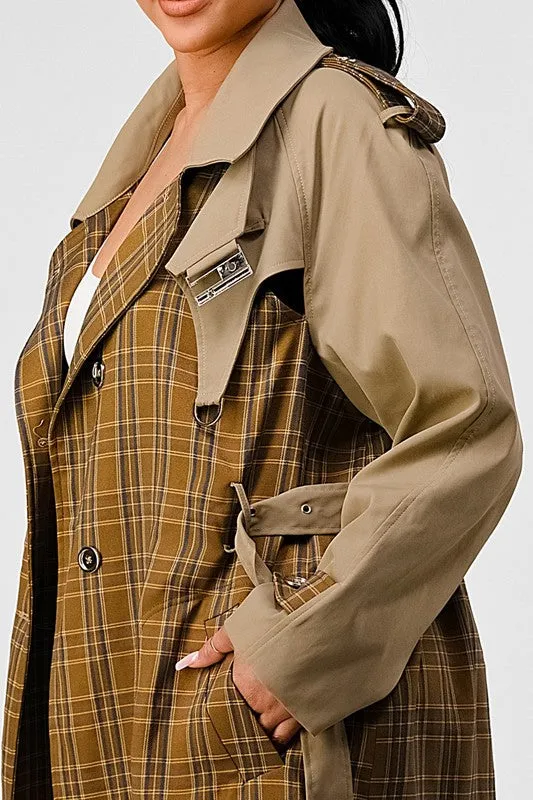 It's a Plaid Look- Trench Coat