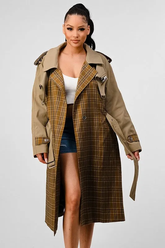 It's a Plaid Look- Trench Coat