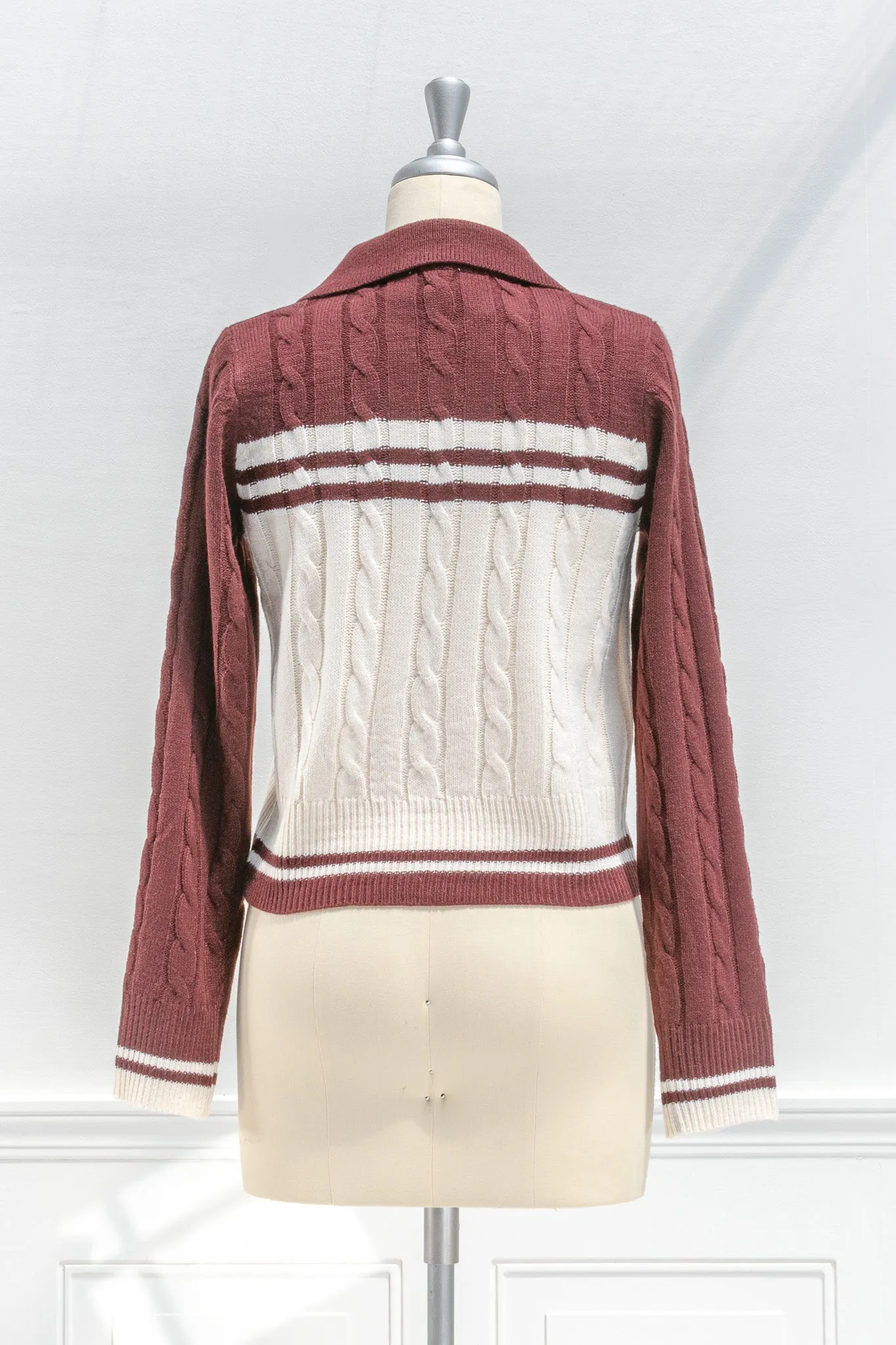 Ivy League Zip Cardigan