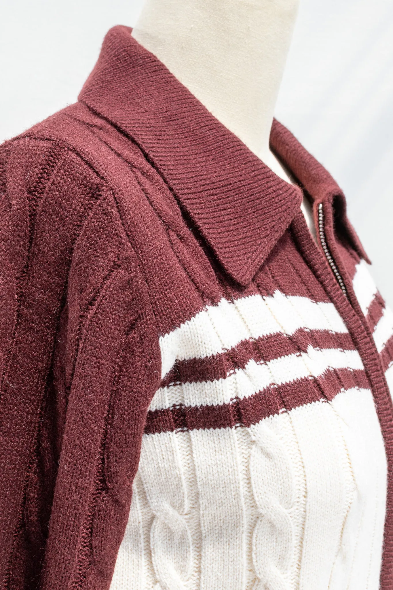 Ivy League Zip Cardigan