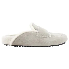 James Perse Grey Suede Shearling Slides - 37