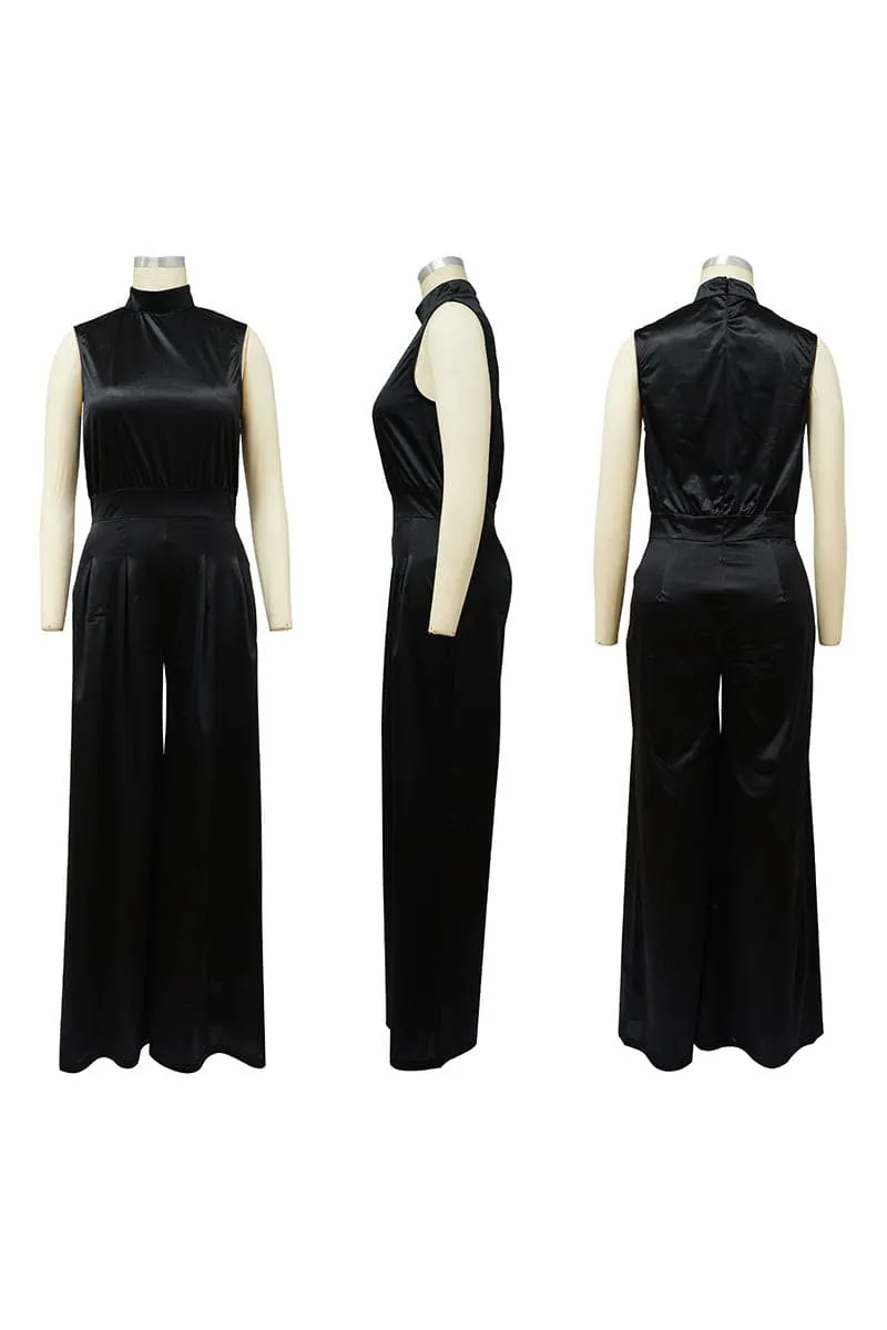 JB147 Sleeveless Wide Leg Jumpsuits