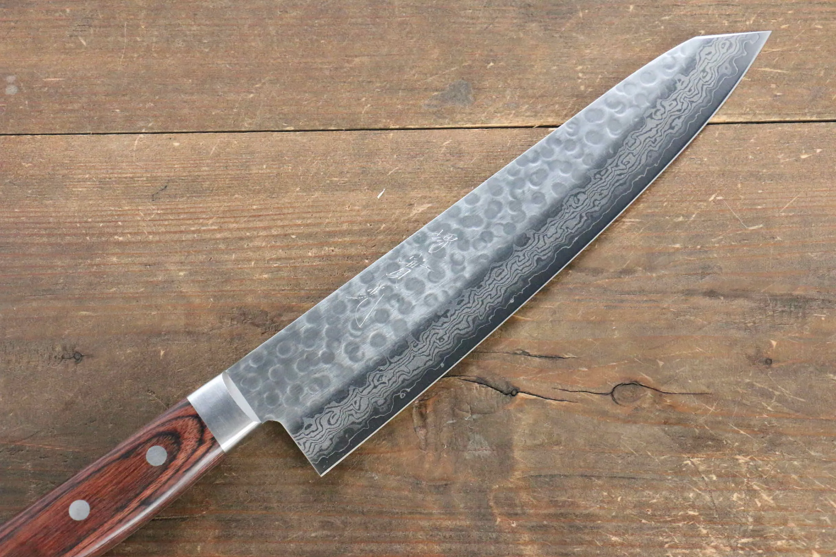 Jikko VG10 17 Layer Kiritsuke Gyuto  230mm Mahogany Handle