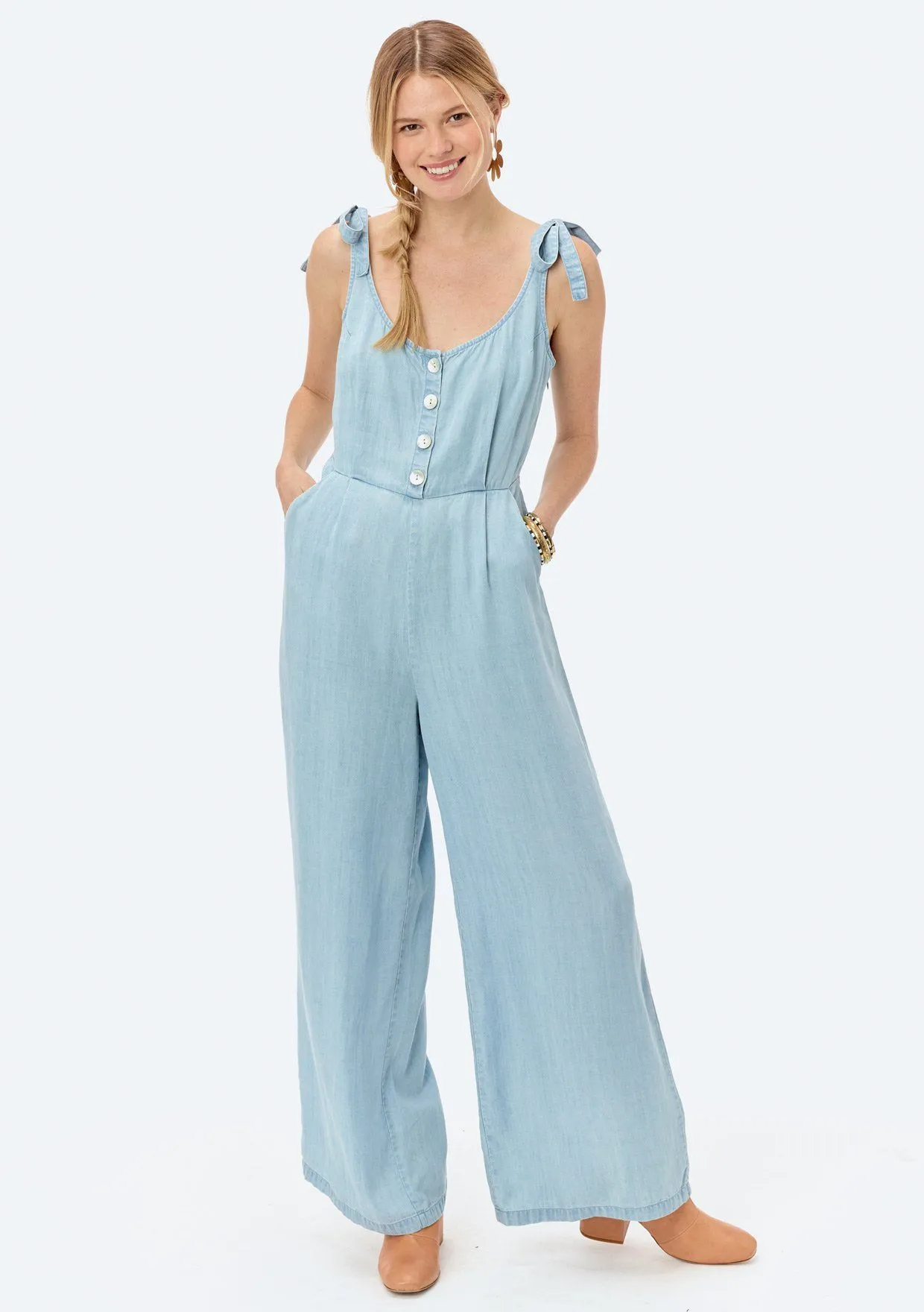 Julia Tie Shoulder Jumpsuit