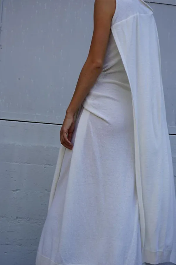 KAMAYA Draped Knit Runway Dress