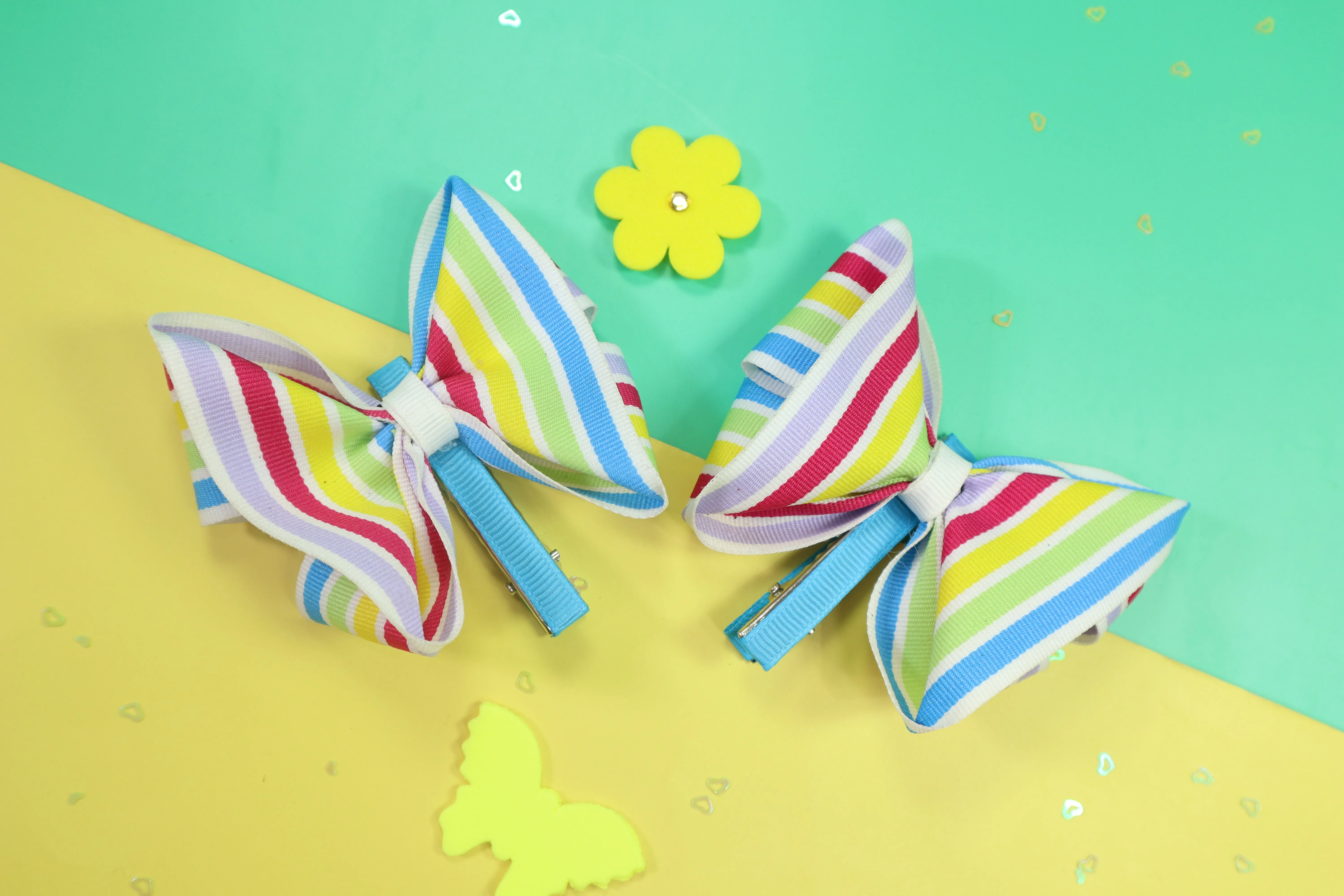 Kamule Butterfly Bow Clips - Multicolour