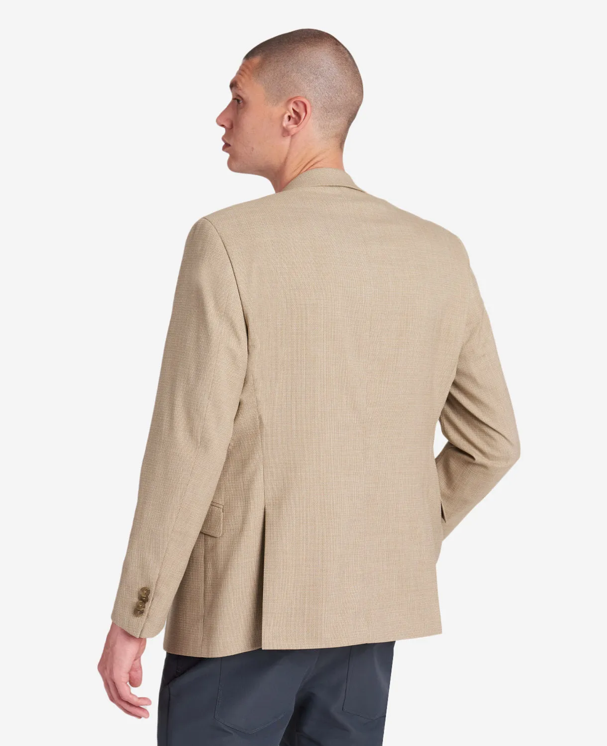 Kenneth Cole Reaction Slim-Fit Mini Check Stretch TECHNI-COLE Sport Coat