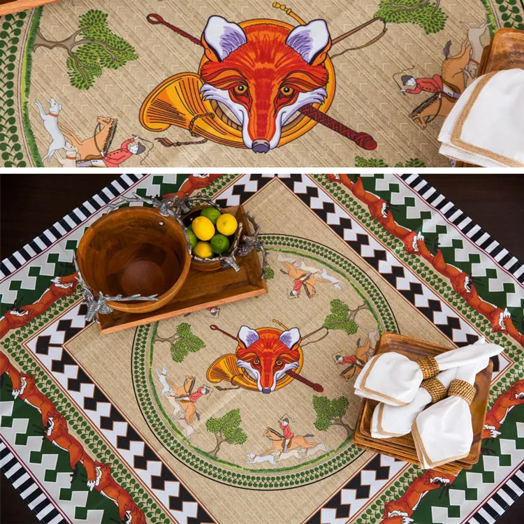 Kevin's Custom Designed Fox Hunt Tablecloth