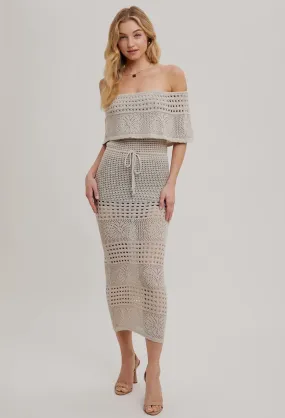 Knit maxi dress