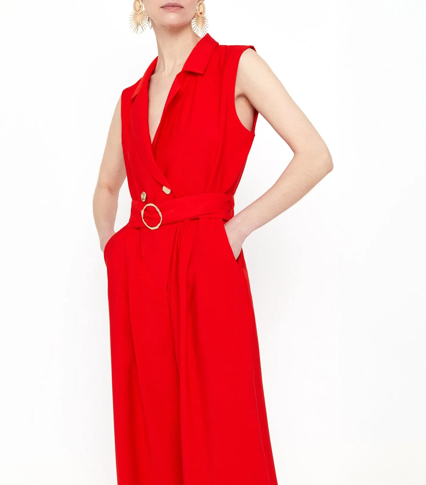 Long Jumpsuit Red