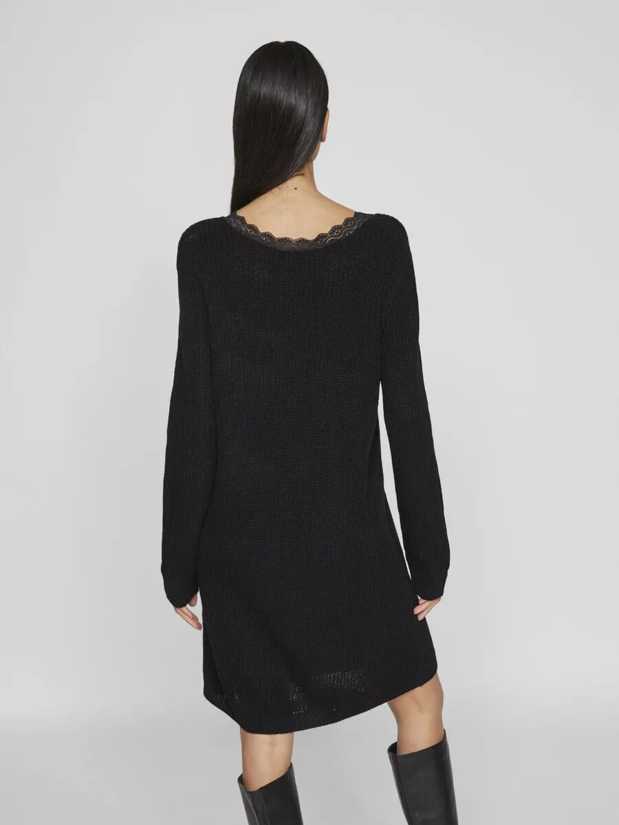 Lourda Mini Knit Dress (Black)